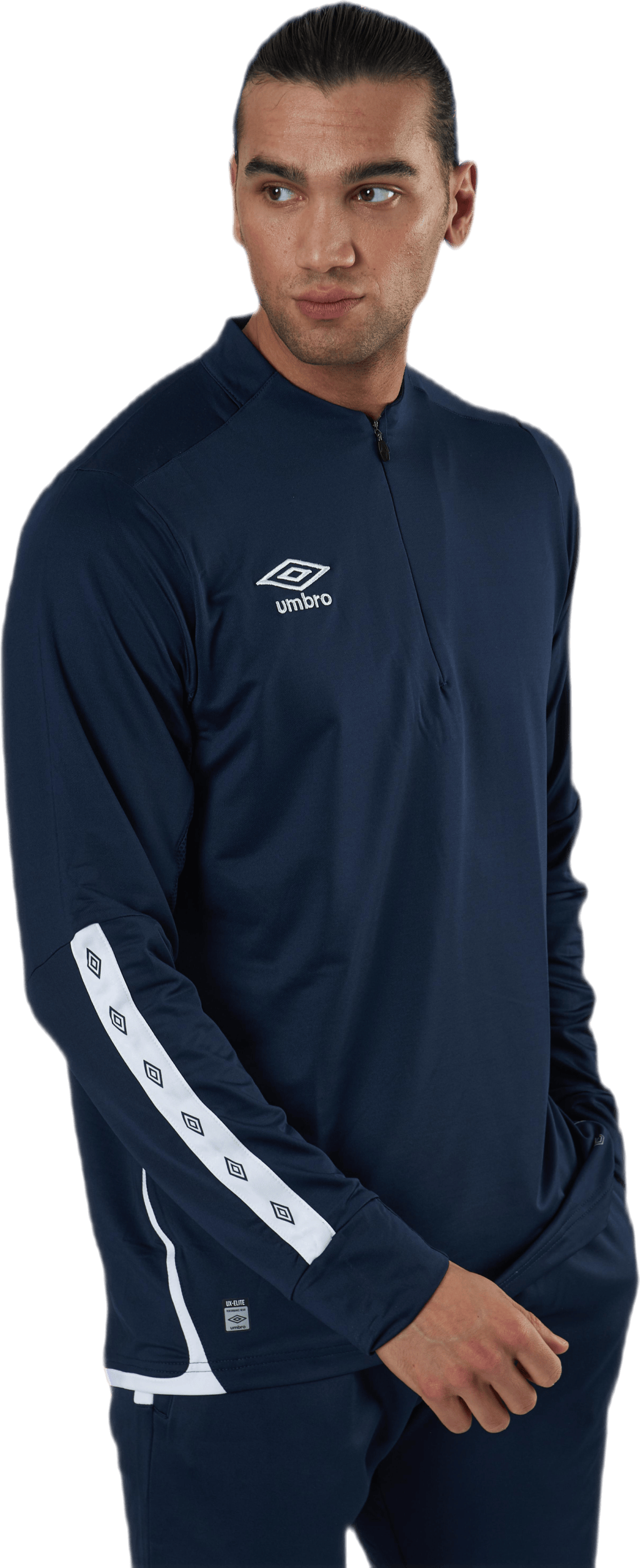 UX Elite Halfzip Top Blue/White