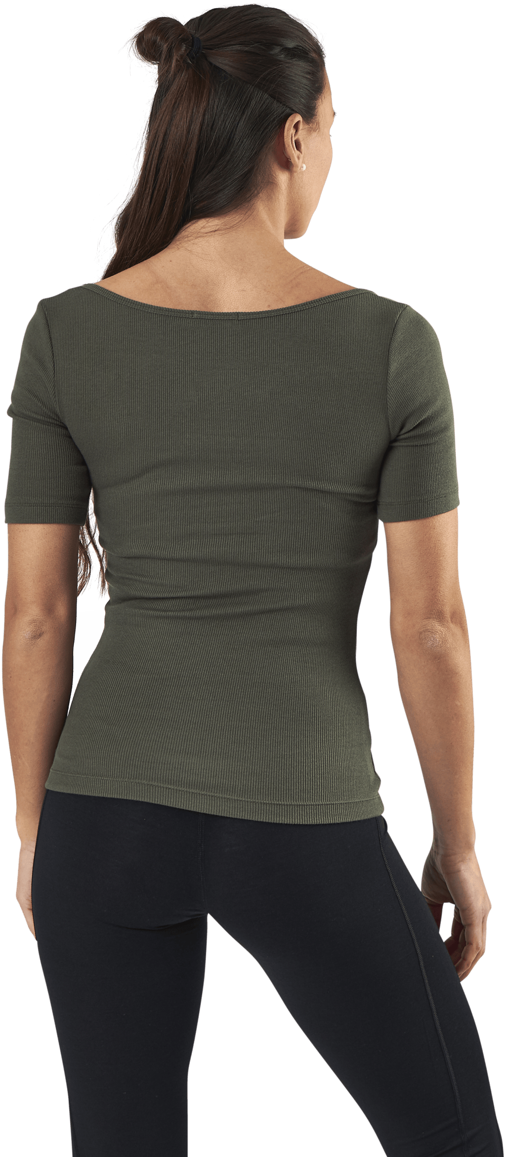 T-shirt Ribbed Green - Bild 5