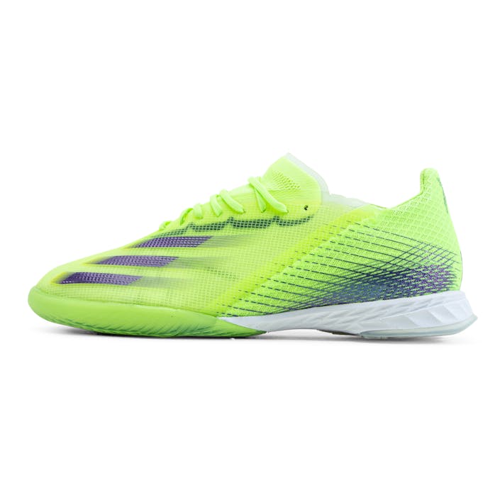 X Ghosted.1 Indoor Boots Signal Green / Energy Ink / Semi Solar Slime, Male, Buty, Buty treningowe, Piłka nożna, Wzorzyste, EU 41 1/3