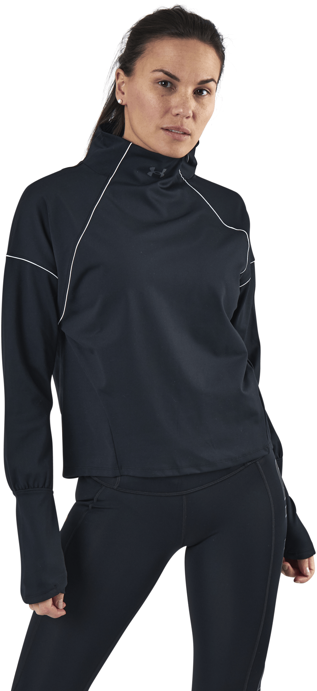 CG Rush 1/2 Zip Black, Female, Kläder, Skjortor, Träning, Svart, S