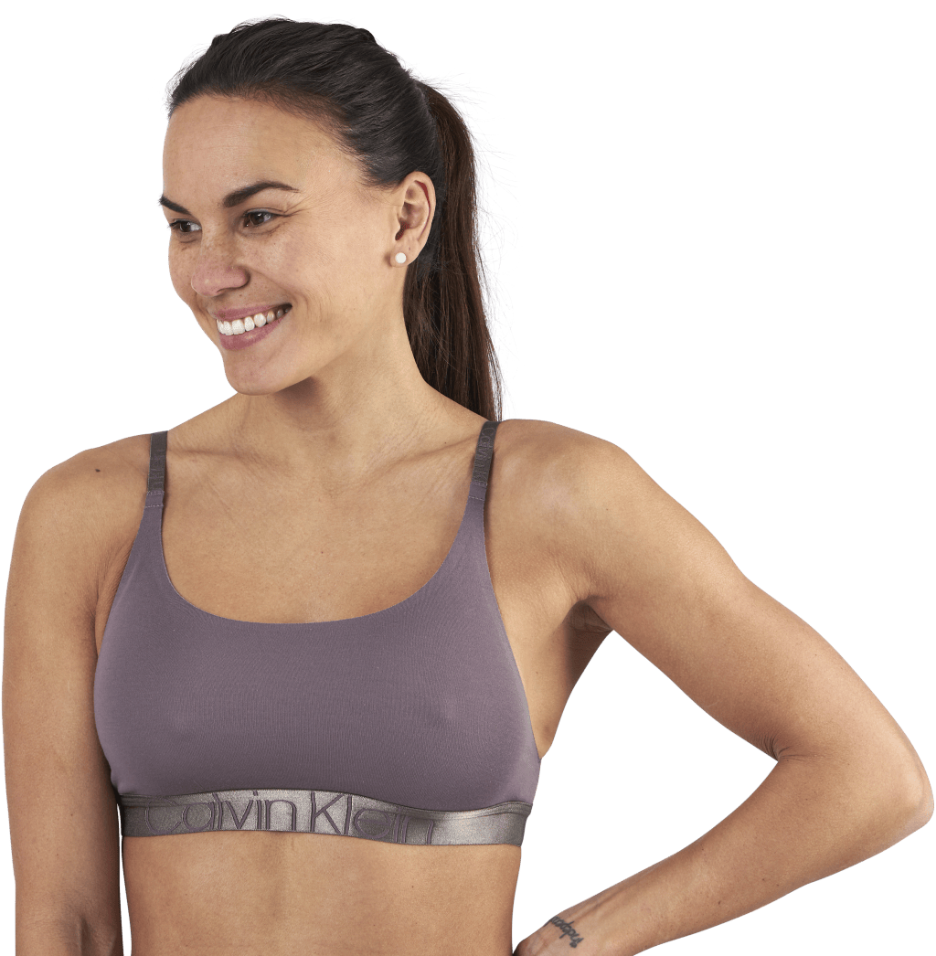 Unlined Bralette Purple, Female, Vêtements, Sous-vêtements, Violet, XS