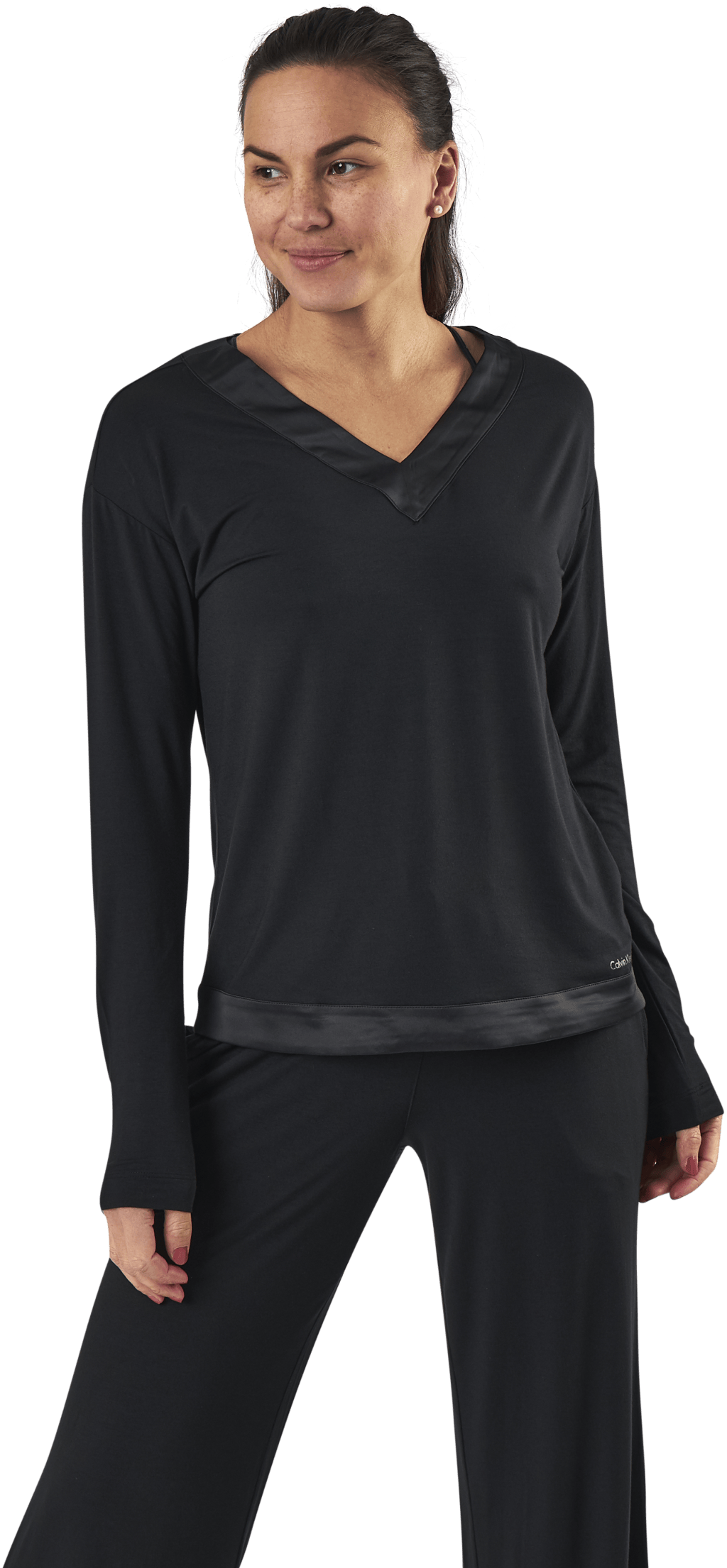 L/S V-Neck Black - Bild 4