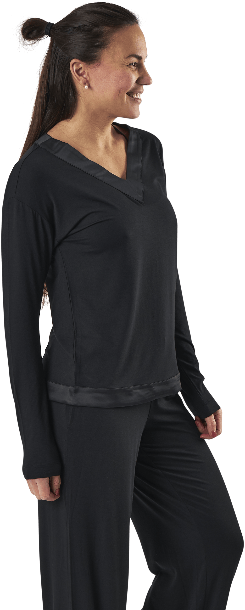 L/S V-Neck Black - Bild 6