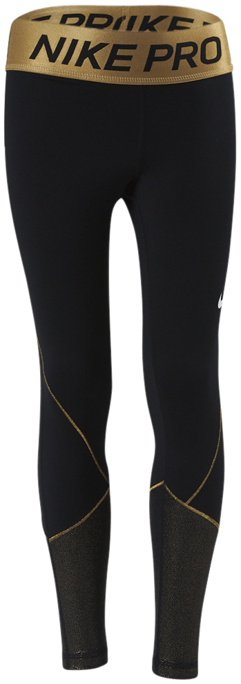 gold nike compression pants