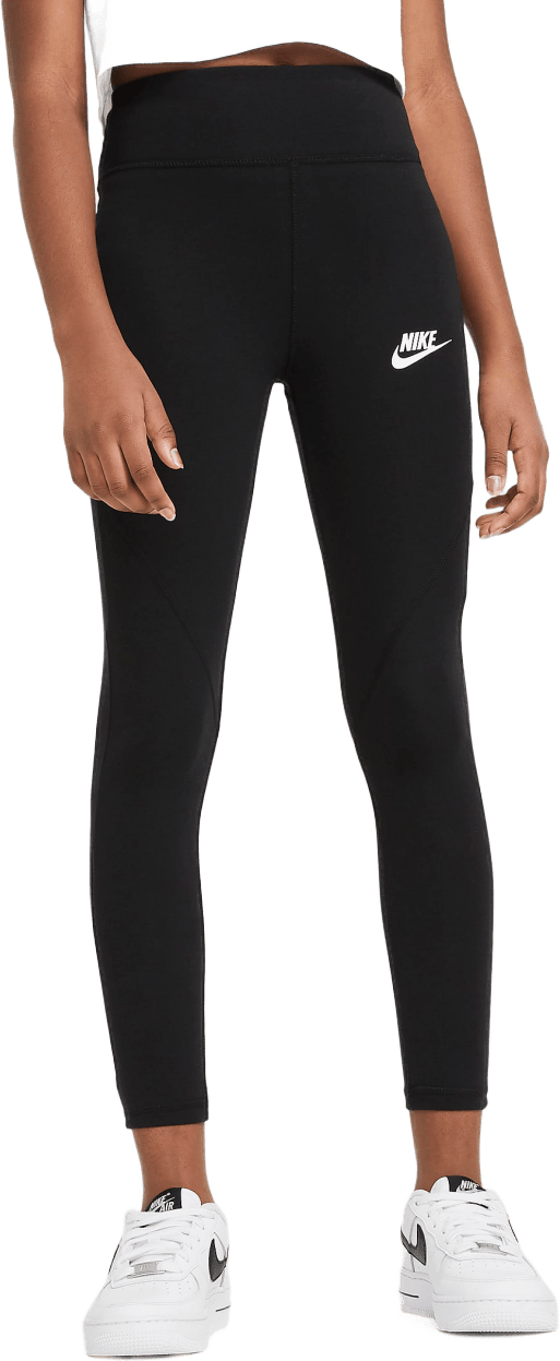 Sportswear Favorites Big Kids' (Girls') High-Waisted Leggings BLACK/WHITE, Unisex, Vêtements, Leggings, Entraînement, Noir, L