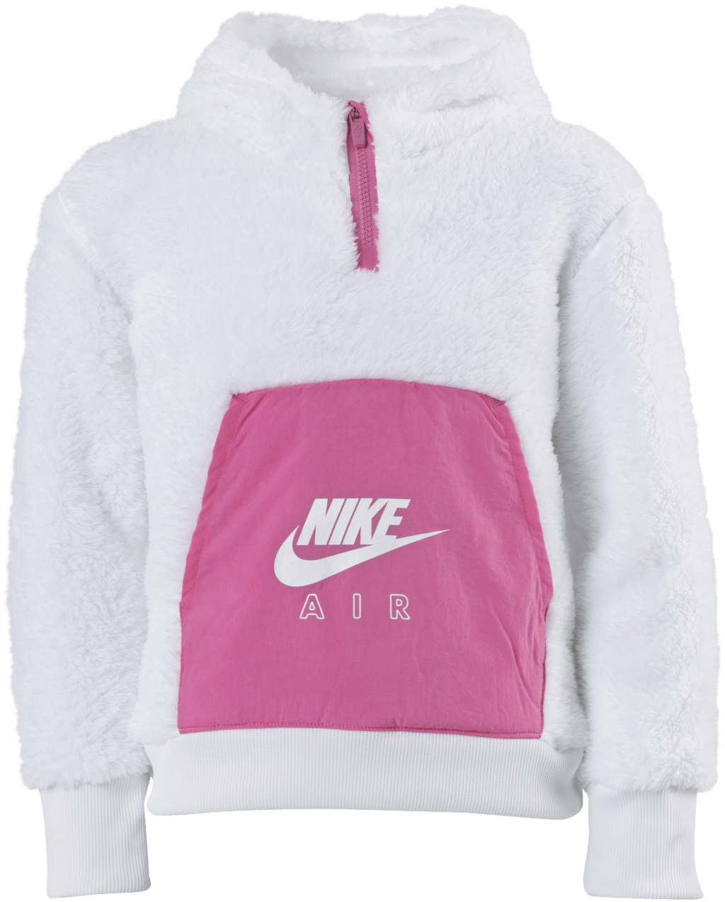 Air Sherpa Half Zip Hoodie Junior Pink/White - Bild 2