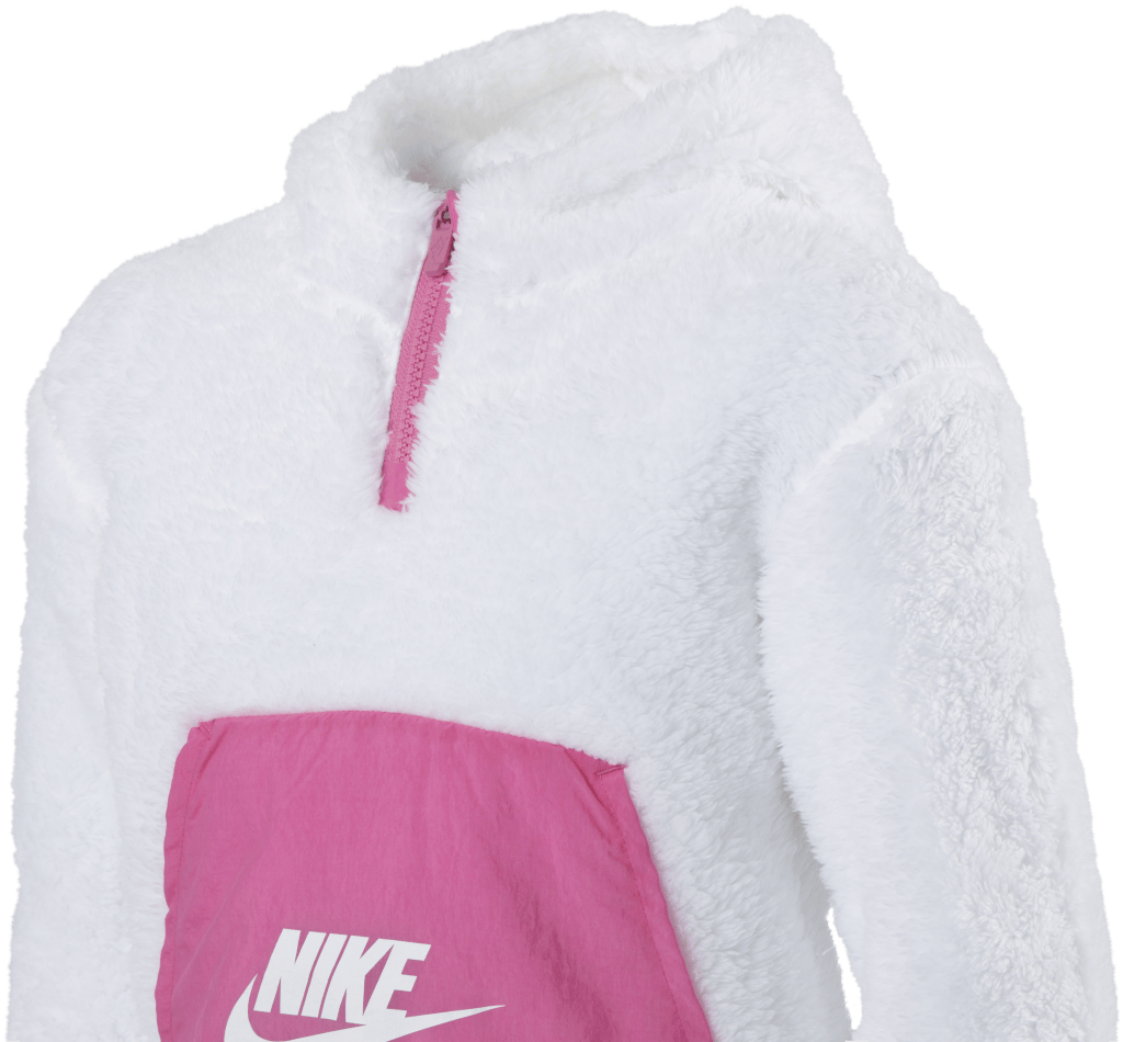 Air Sherpa Half Zip Hoodie Junior Pink/White - Bild 3