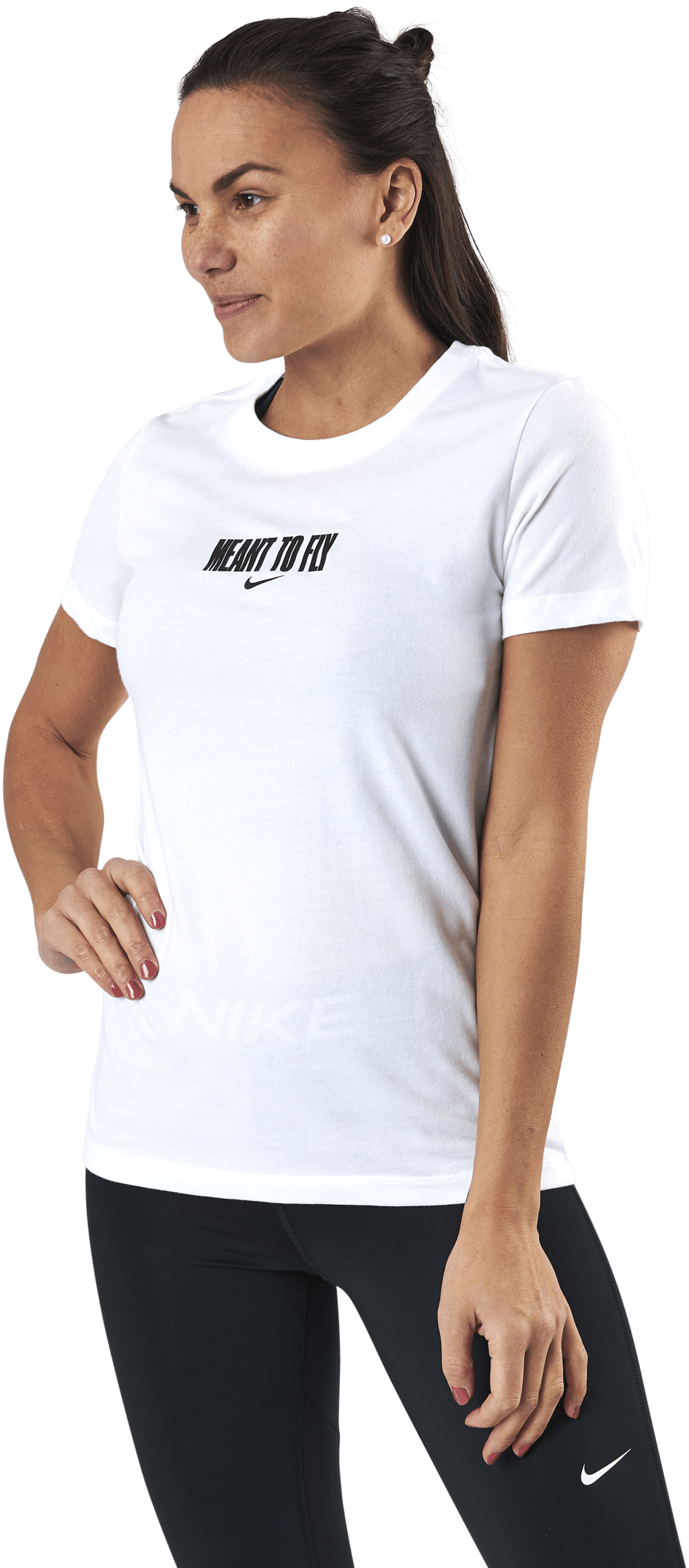 Womens Dri-Fit Tee - Meant To Fly White