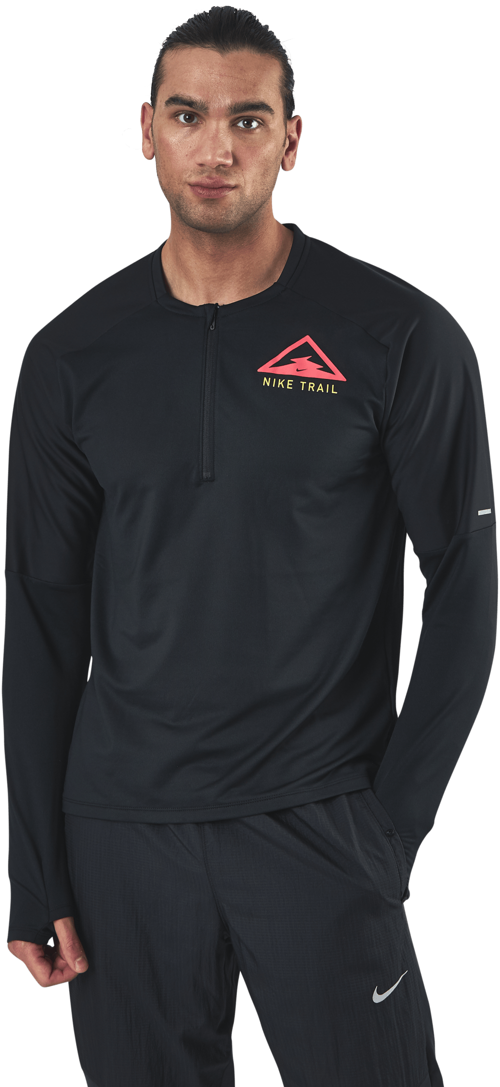 Element Trail LS Black, Male, Apparels, Shirts, Running, Black, L