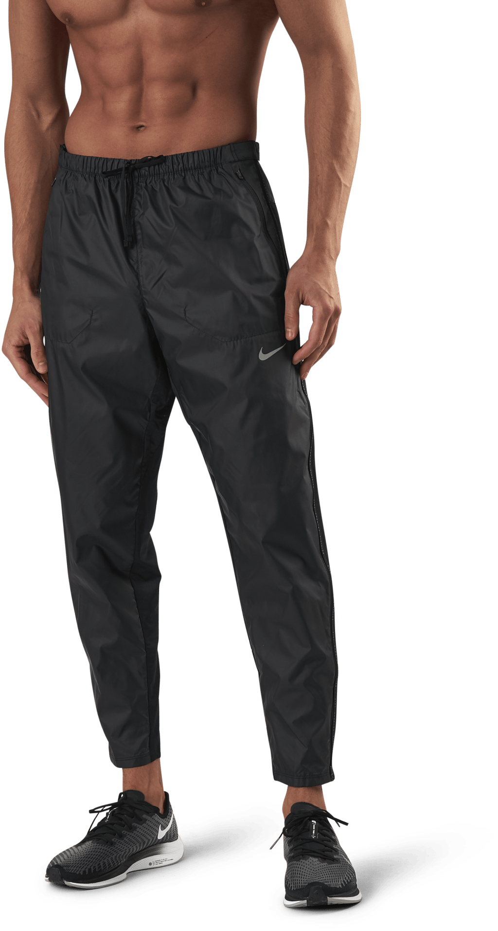 Phenom Elite Shield Run Divisi Black/Silver, Male, Odevy, Leggings, Beží, Šedá, XXL