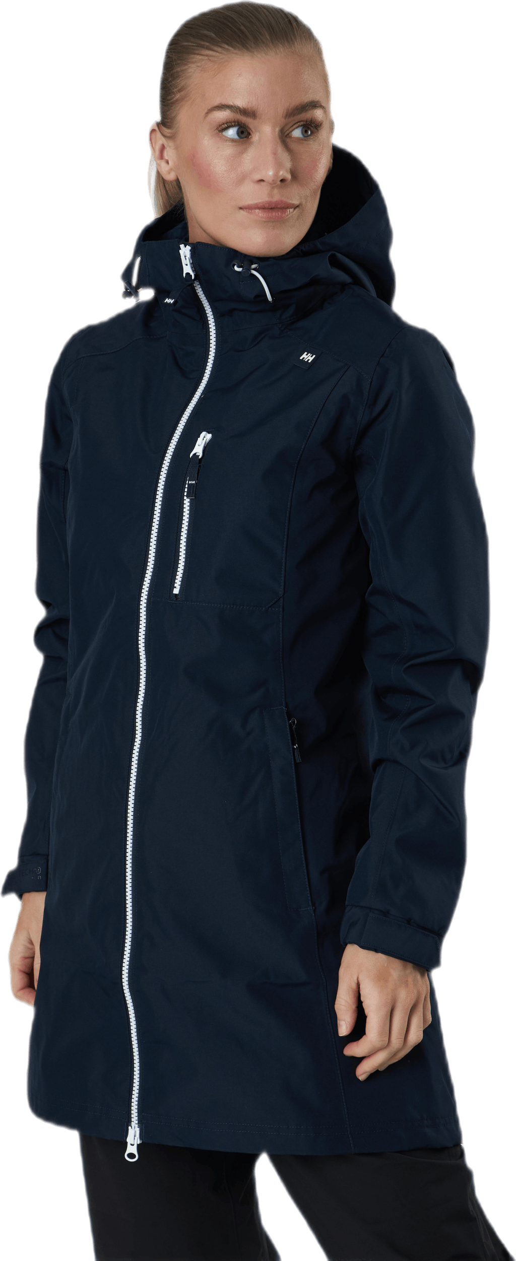 Long Belfast Jacket Blue, Female, Odzież, kurtki, Niebieski, S