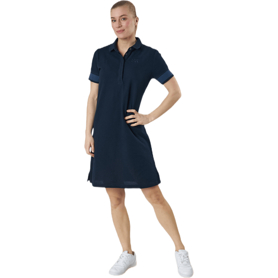 Thalia Pique Dress Blue