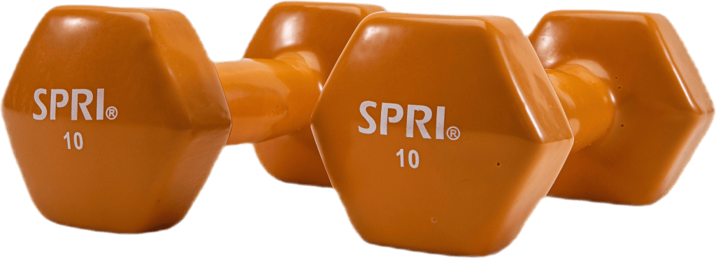 Dumbbell Vinyl 4,5KG/10LBS Orange, Unisex, Utrustning, Träningsutrustning, Träning, Orange, ONESIZE