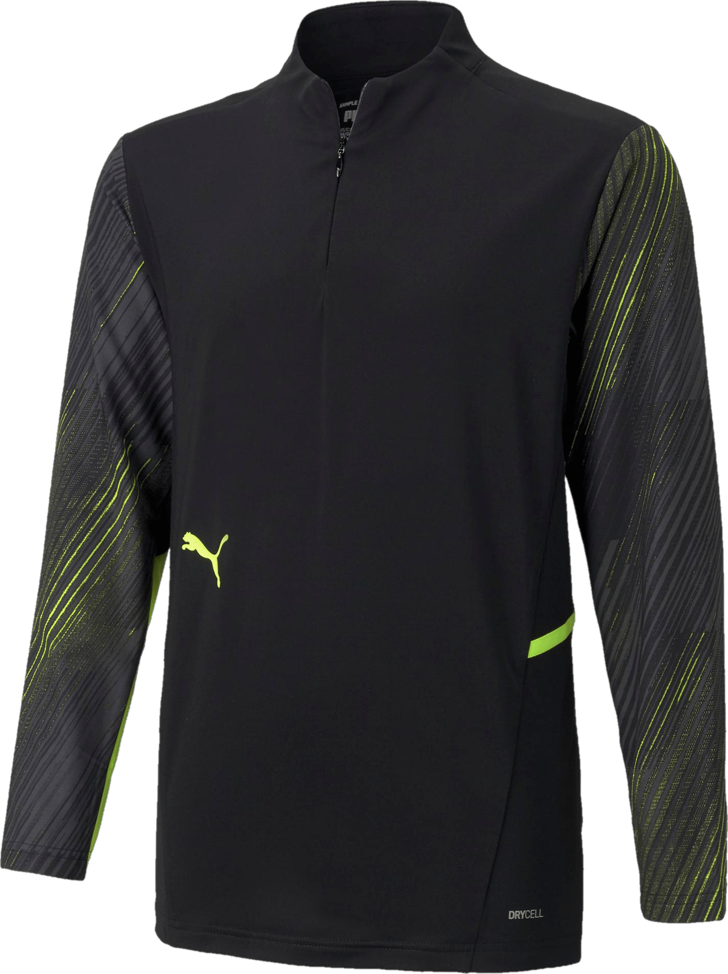 Individual Cup Training 1/4 Zip Top Black/Yellow