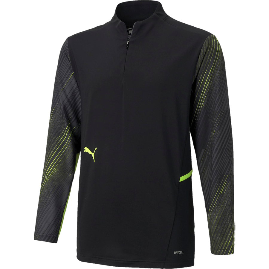 Individual Cup Training 1/4 Zip Top Black/Yellow