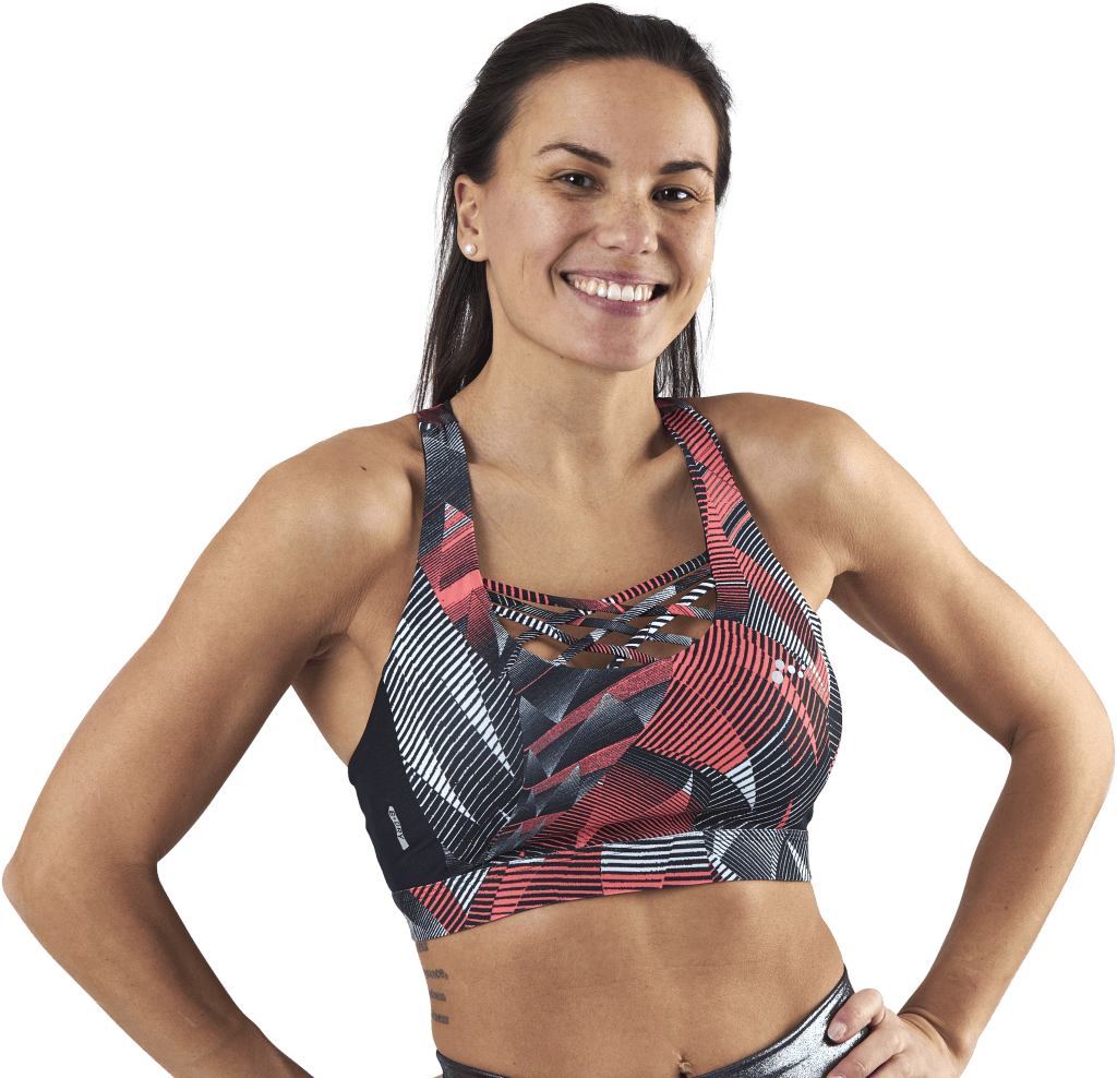 Judie Aop Training Bra Black - Bild 4