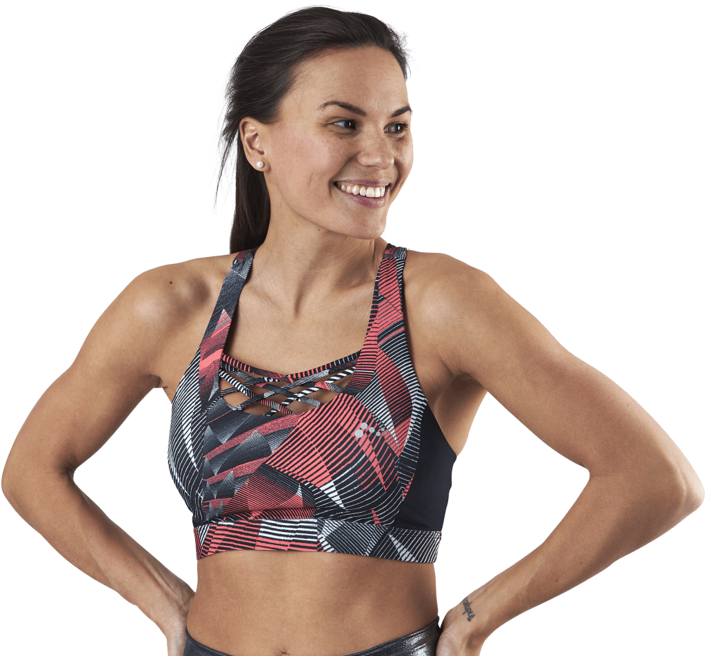 Judie Aop Training Bra Black - Bild 3