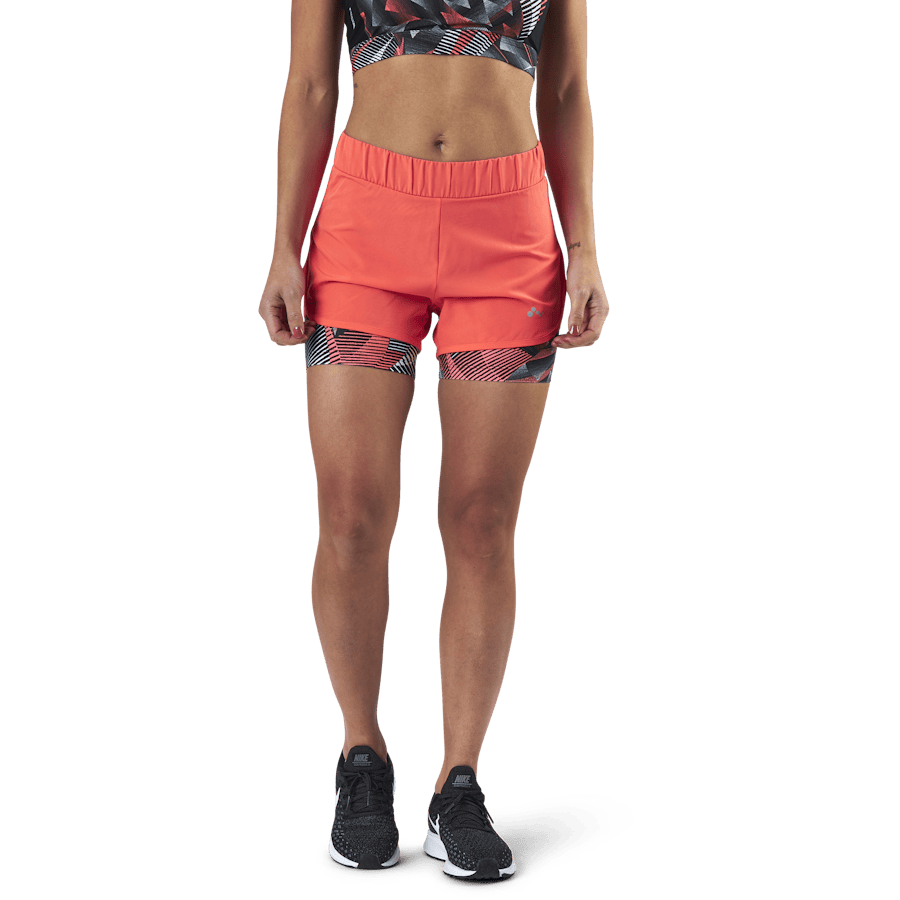 Judie Aop Loose Training Shorts Red