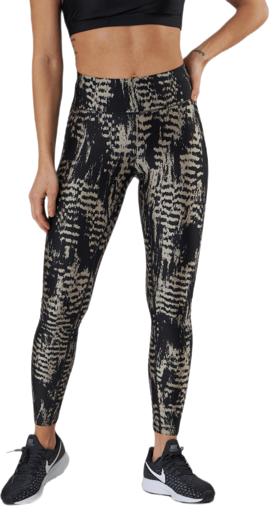 Iconic Printed 7/8 Tights Grey, Female, Kläder, Tights, Träning, Grå, 36