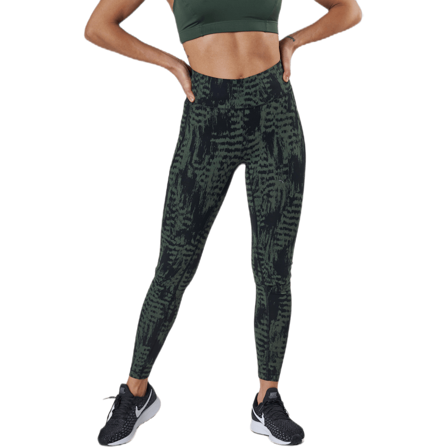 Iconic Printed 7/8 Tights Green