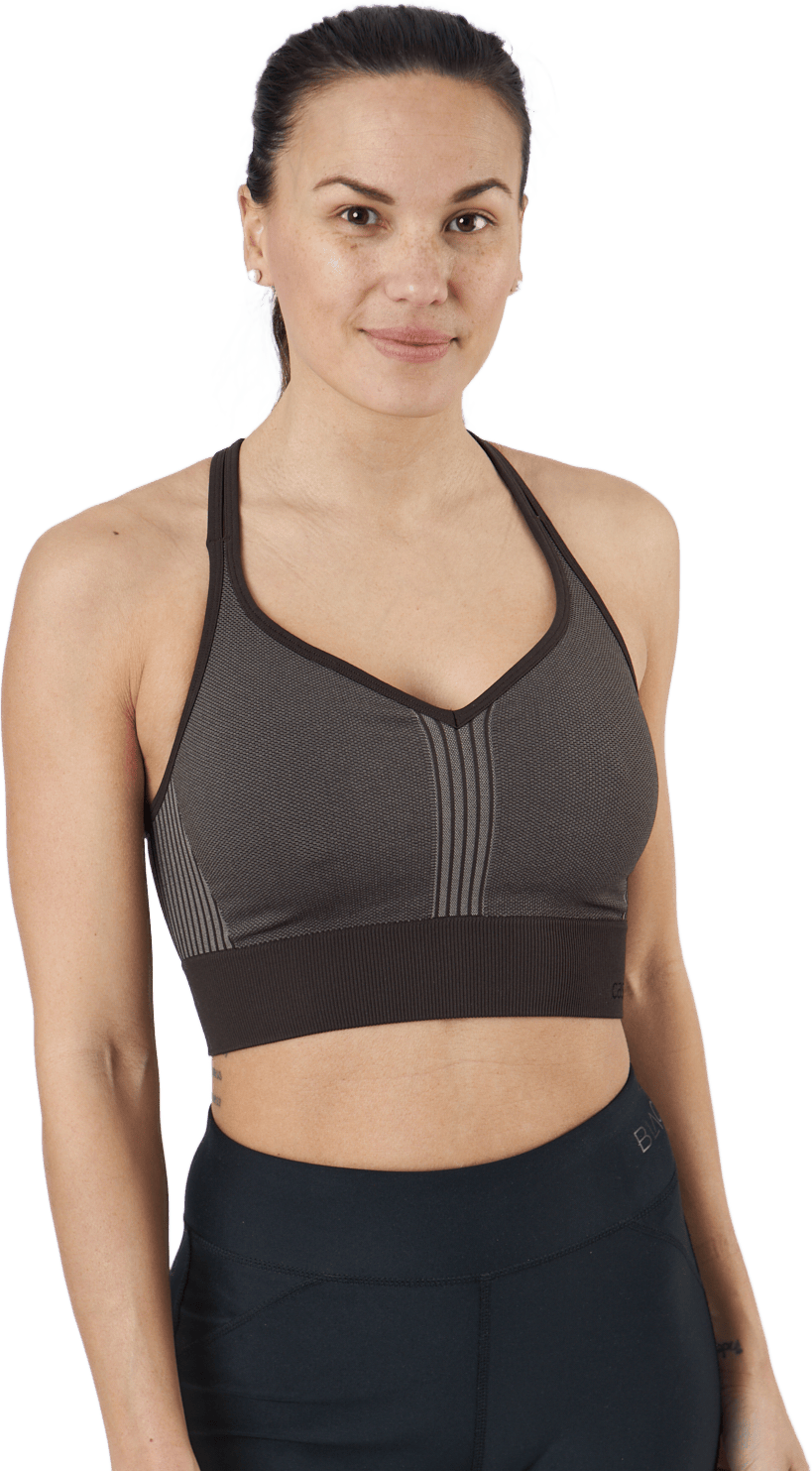 Seamless Sports Top Brown