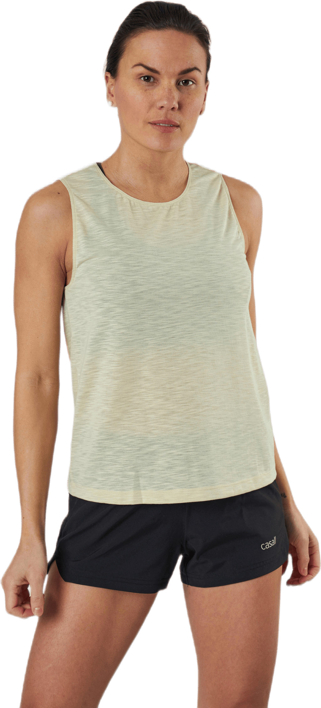 Texture Tank Yellow, Female, Apparels, Tops, Workout, Yellow, 44