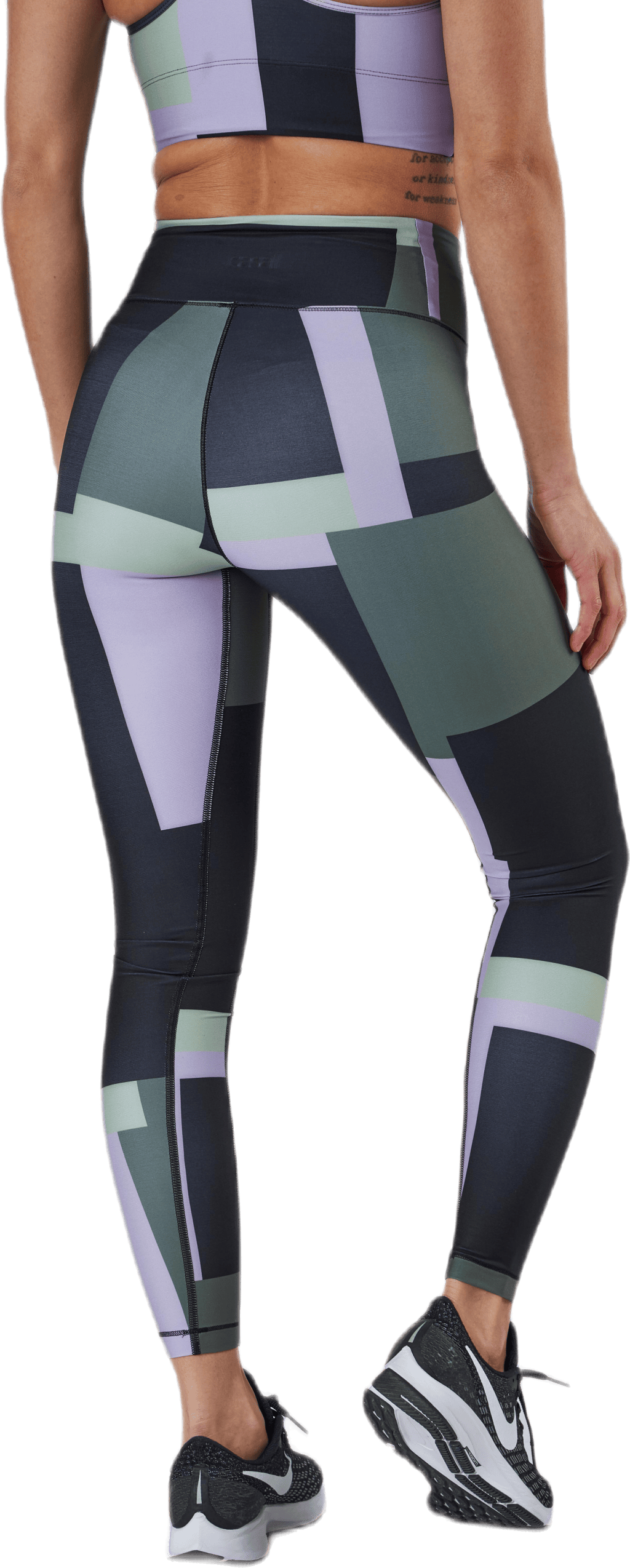 Printed Sport Tights Green - Bild 3