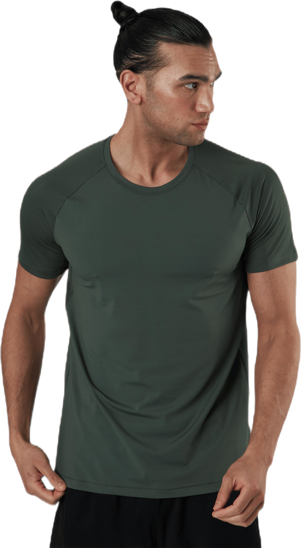 Structured Tee Green, Male, Kläder, T-shirt, Träning, Grön, XL