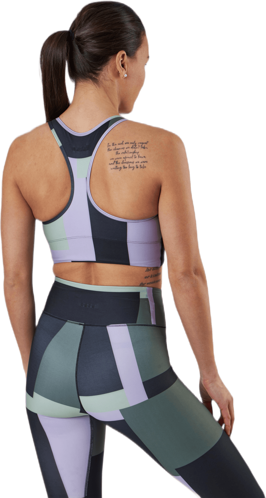 Printed Sport Top Green - Bild 3