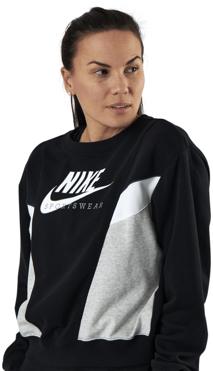 nike heritage colour block crew sweatshirt