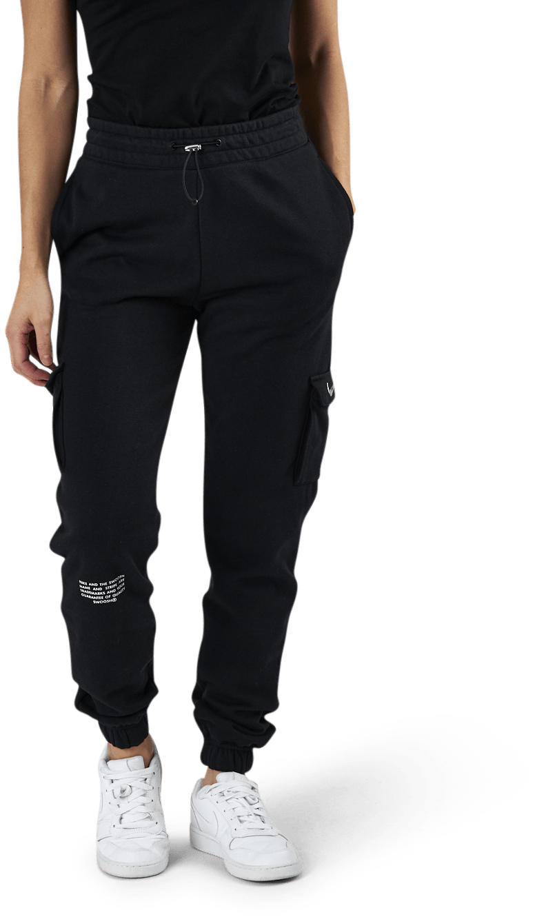 Nsw Swoosh Pant Ft White/Black, Female, Apparels, Pants, Black, L