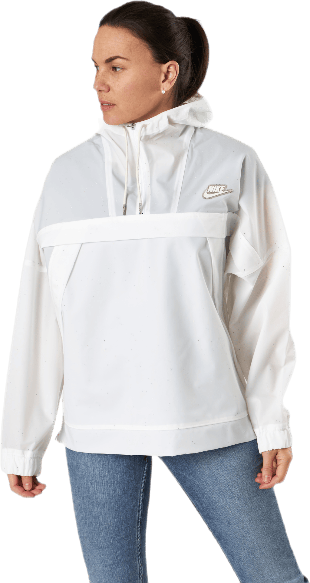 Nsw Jkt Anrk Trpnt Earth Day White, Female, Apparels, jackets, White, L