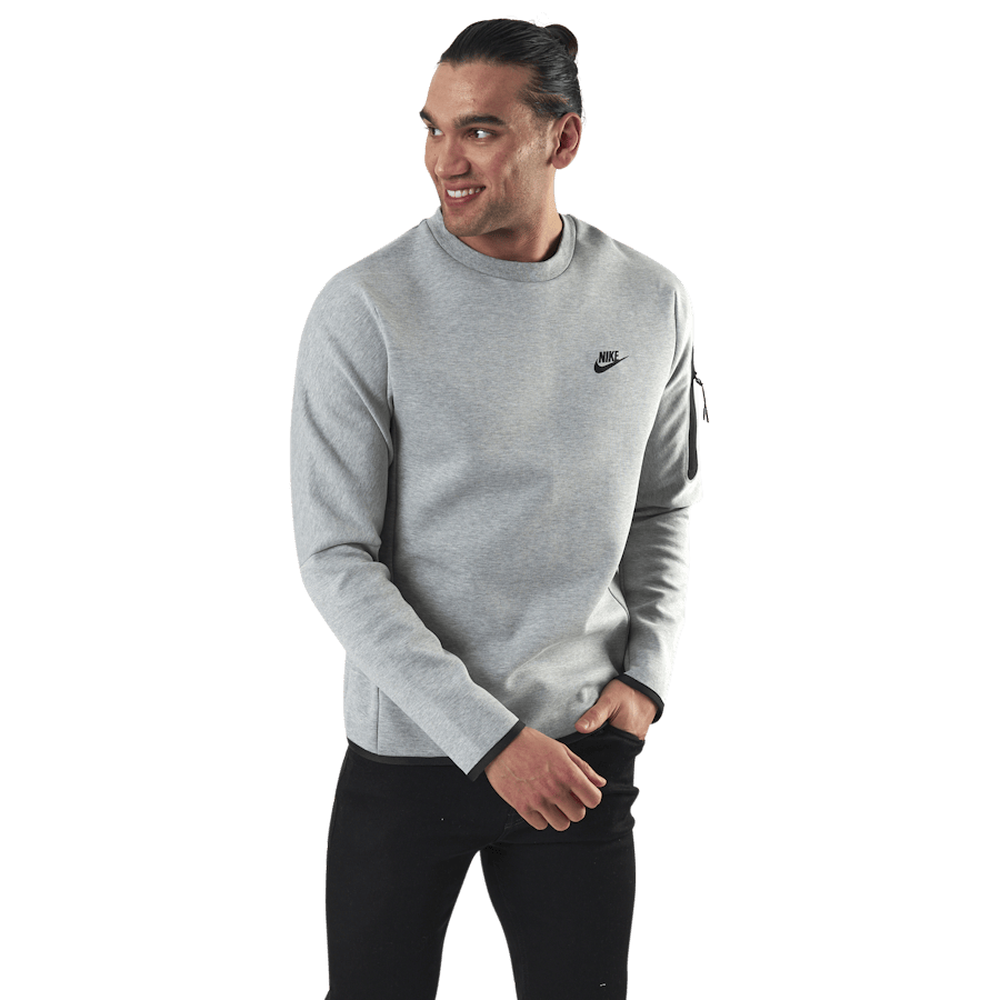 Sportswear Tech Fleece Men's Crew Sweatshirt DK GREY HEATHER/BLACK - Bild 2