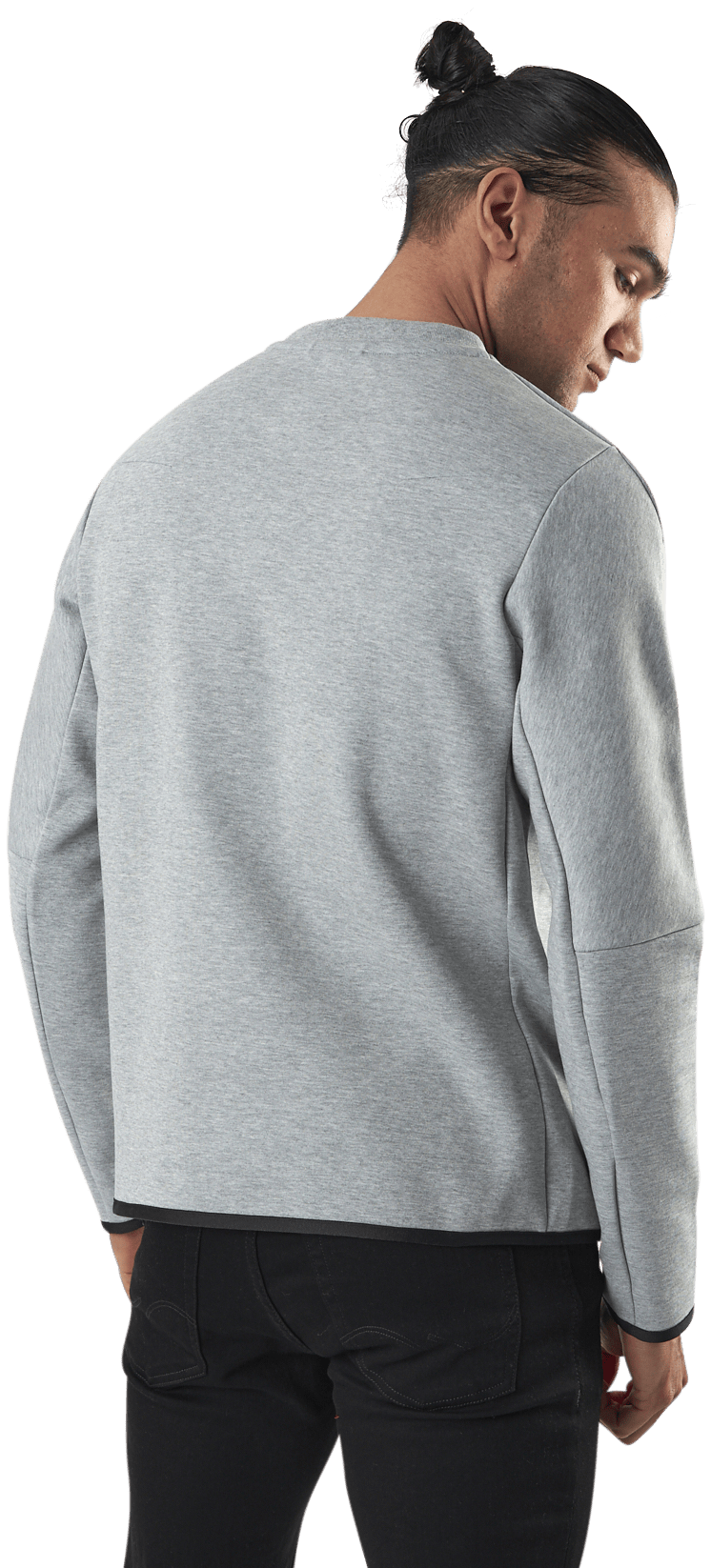 Sportswear Tech Fleece Men's Crew Sweatshirt DK GREY HEATHER/BLACK - Bild 3