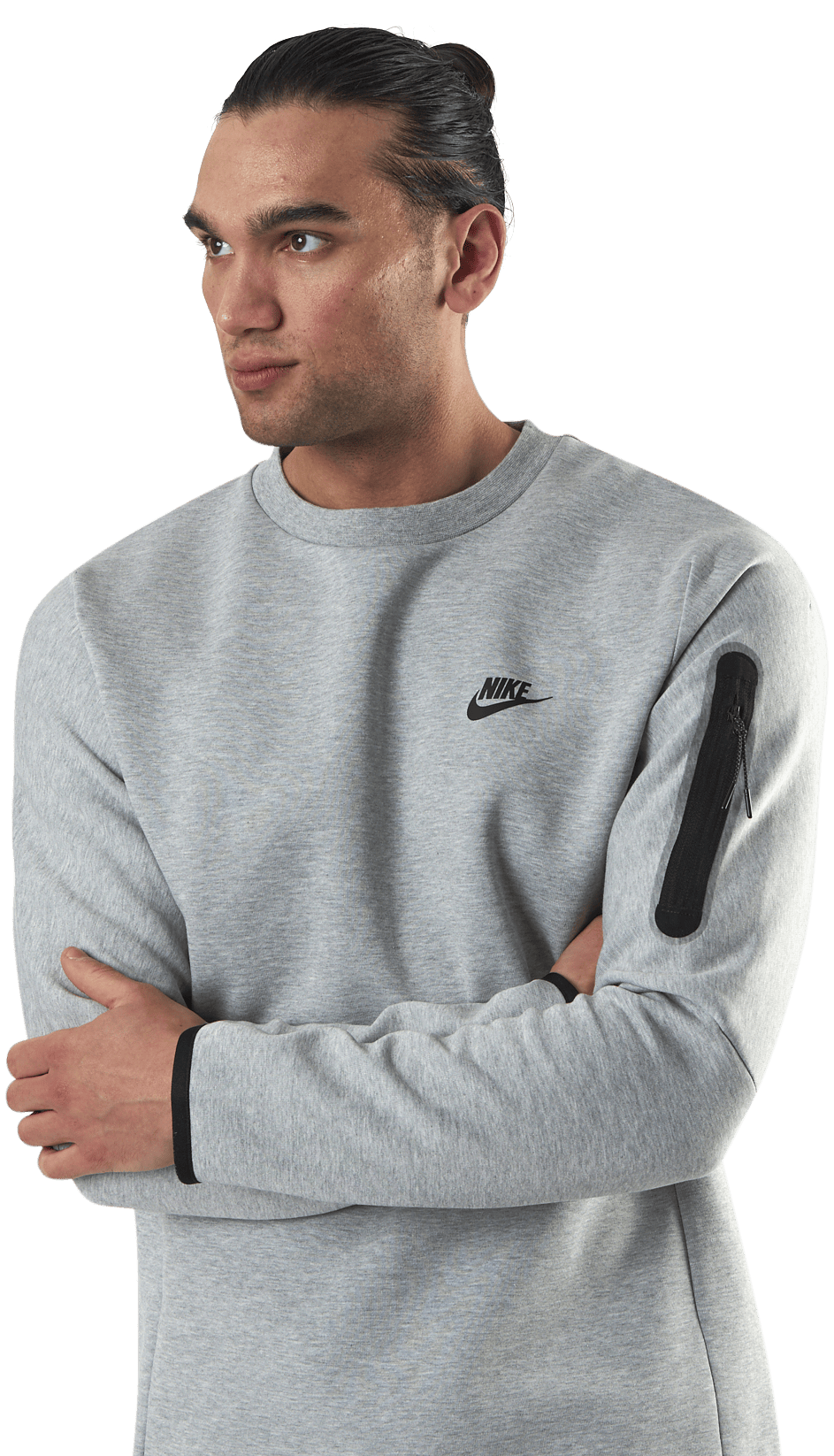 Sportswear Tech Fleece Men's Crew Sweatshirt DK GREY HEATHER/BLACK - Bild 4