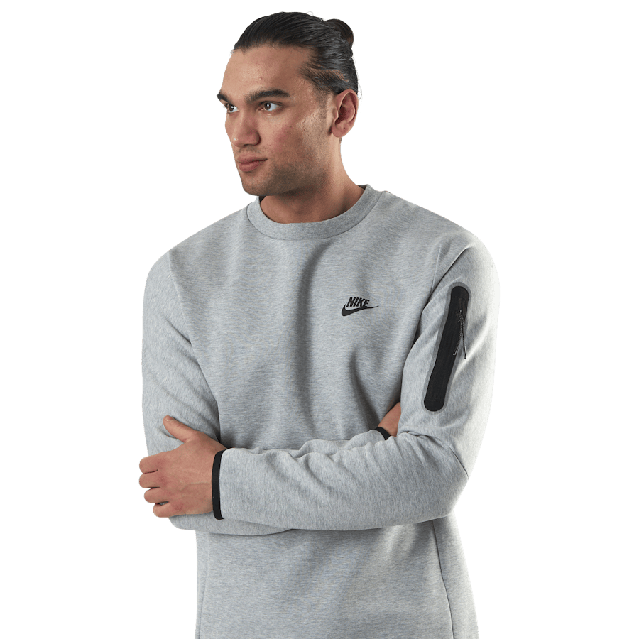 Sportswear Tech Fleece Men's Crew Sweatshirt DK GREY HEATHER/BLACK - Bild 4