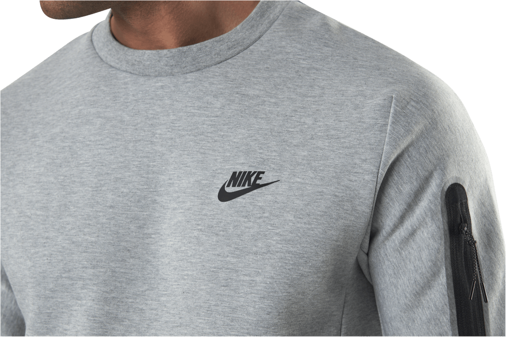 Sportswear Tech Fleece Men's Crew Sweatshirt DK GREY HEATHER/BLACK - Bild 5