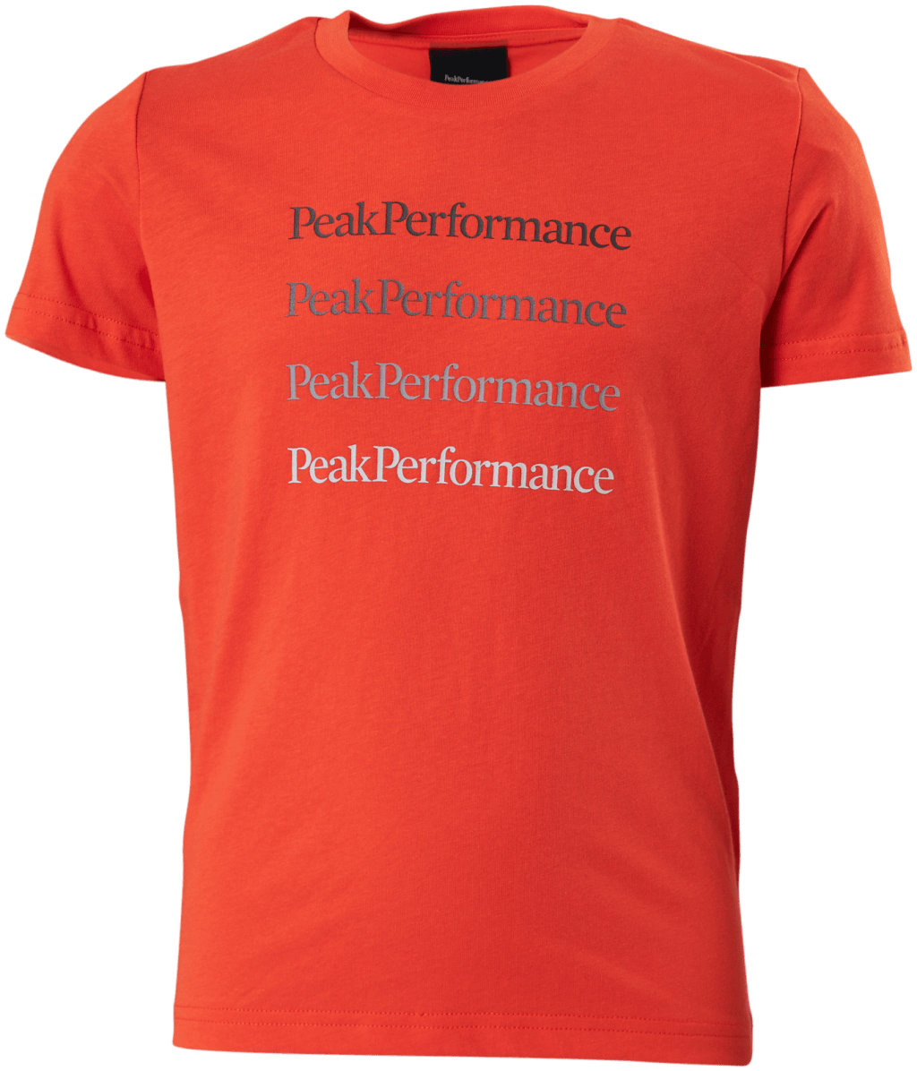 Junior Ground Tee Red, Unisex, Kläder, T-shirt, Röd, 160