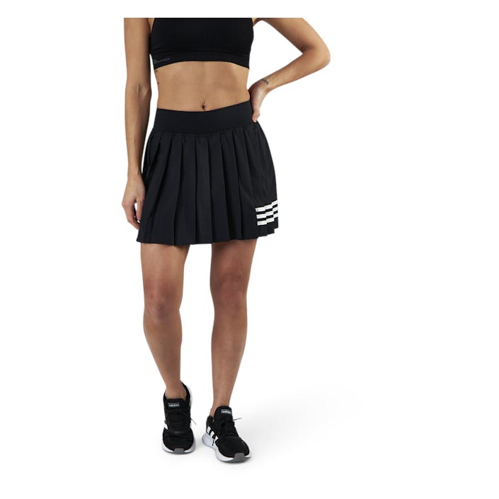Club Pleated Skirt White/Black, Female, Apparels, skirts & dresses, Tennis, Black, S