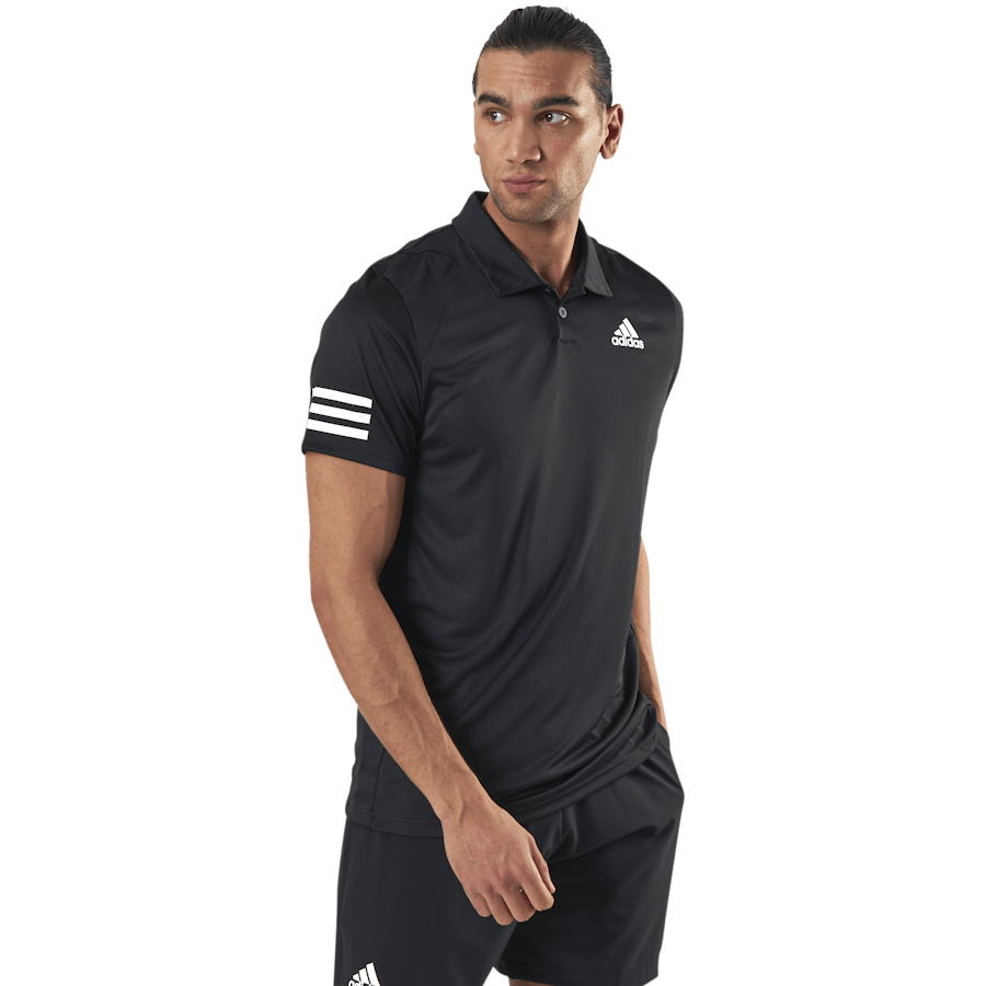 Club 3-Stripe Polo Black