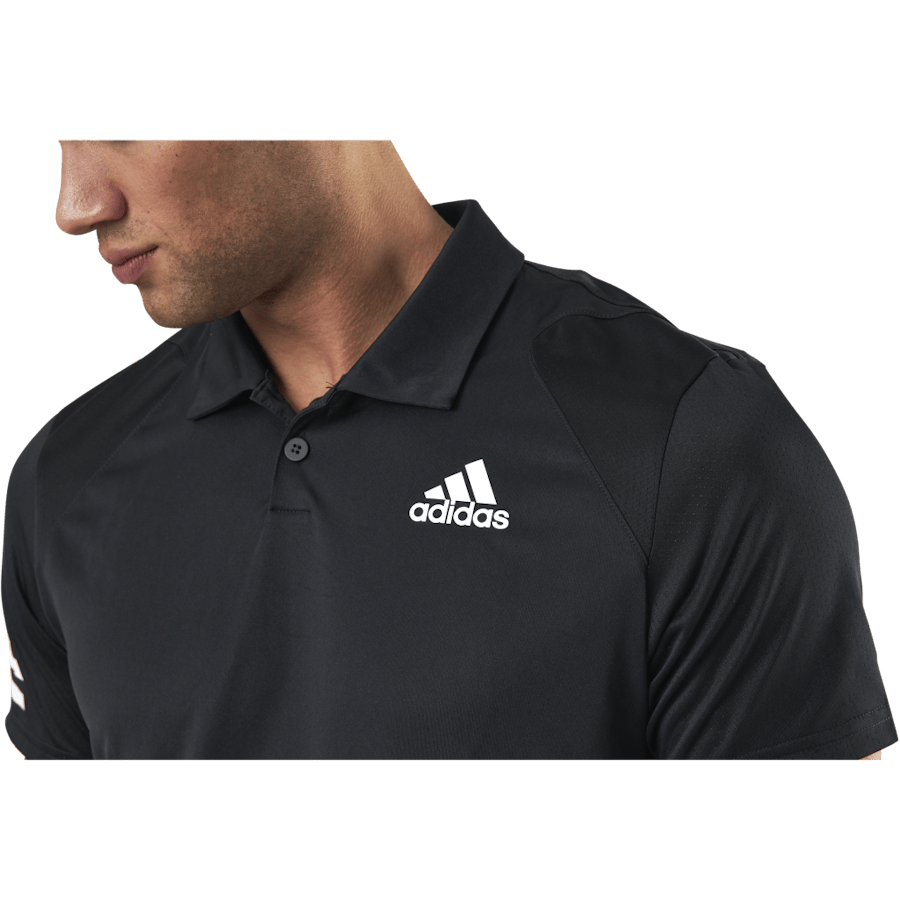Club 3-Stripe Polo Black - Bild 5