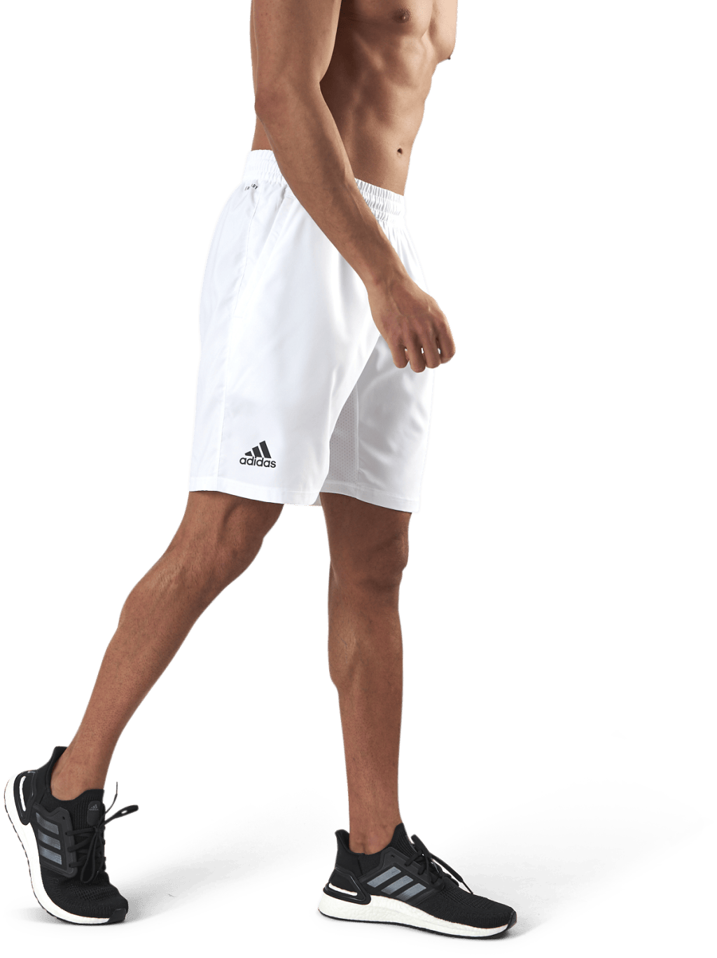 Club 3-Stripe Shorts White/Black, Male, Vaatteet, Shortsit, Tennis, Valkoinen, XL