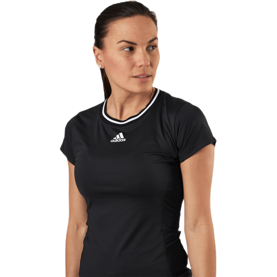 Match Tee Aeroready White/Black - Bild 4