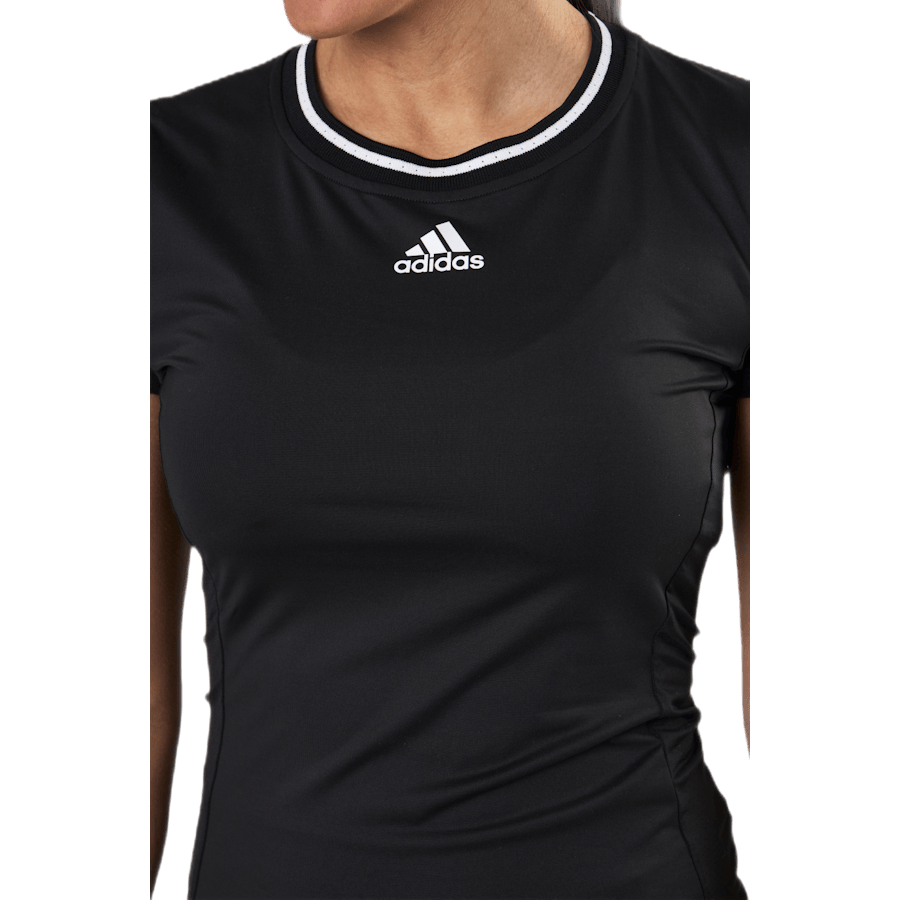 Match Tee Aeroready White/Black - Bild 5