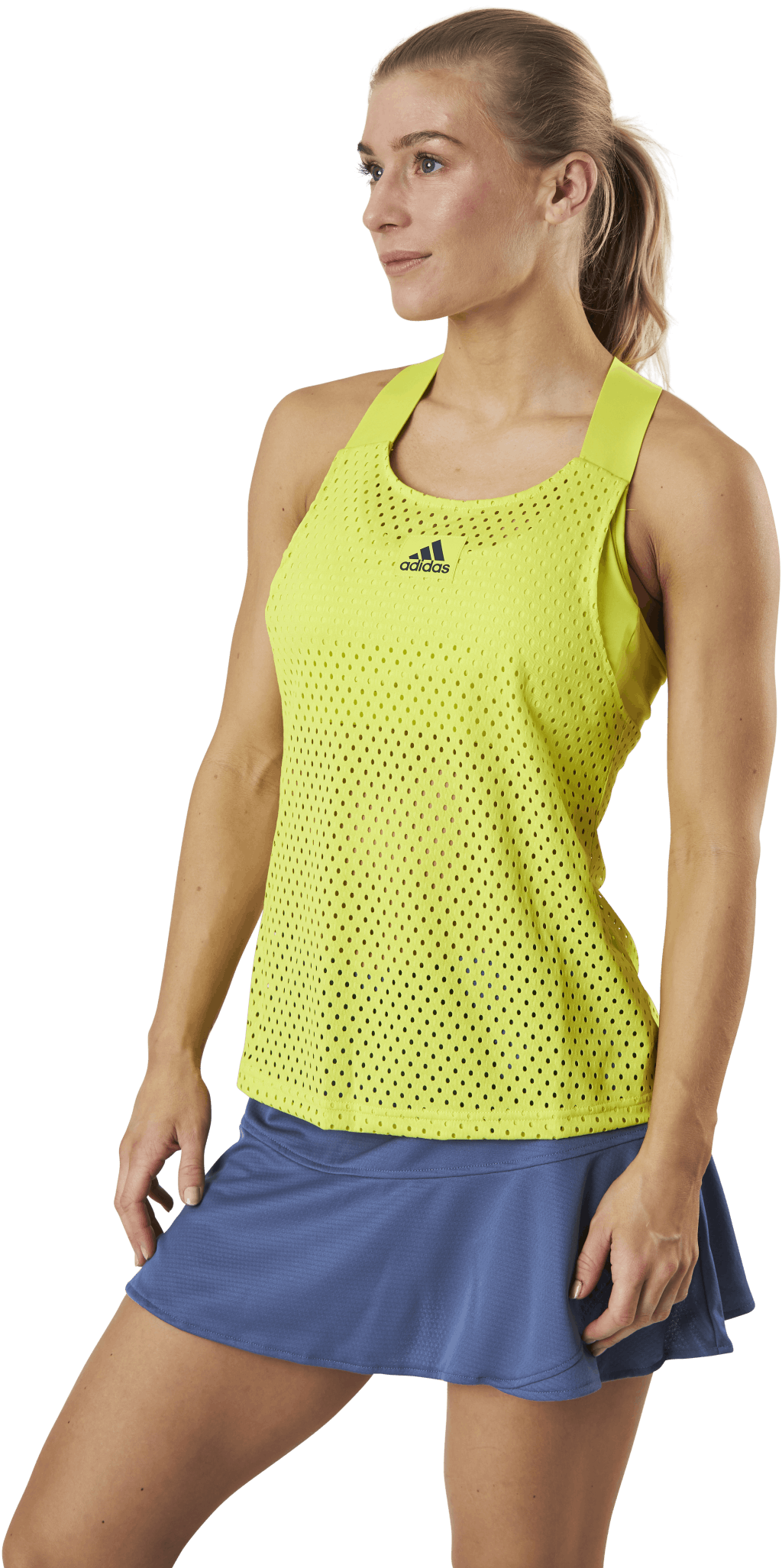 Y-Tank Primeblue Heat Yellow, Female, Kläder, Tops, Tennis, Gul, S