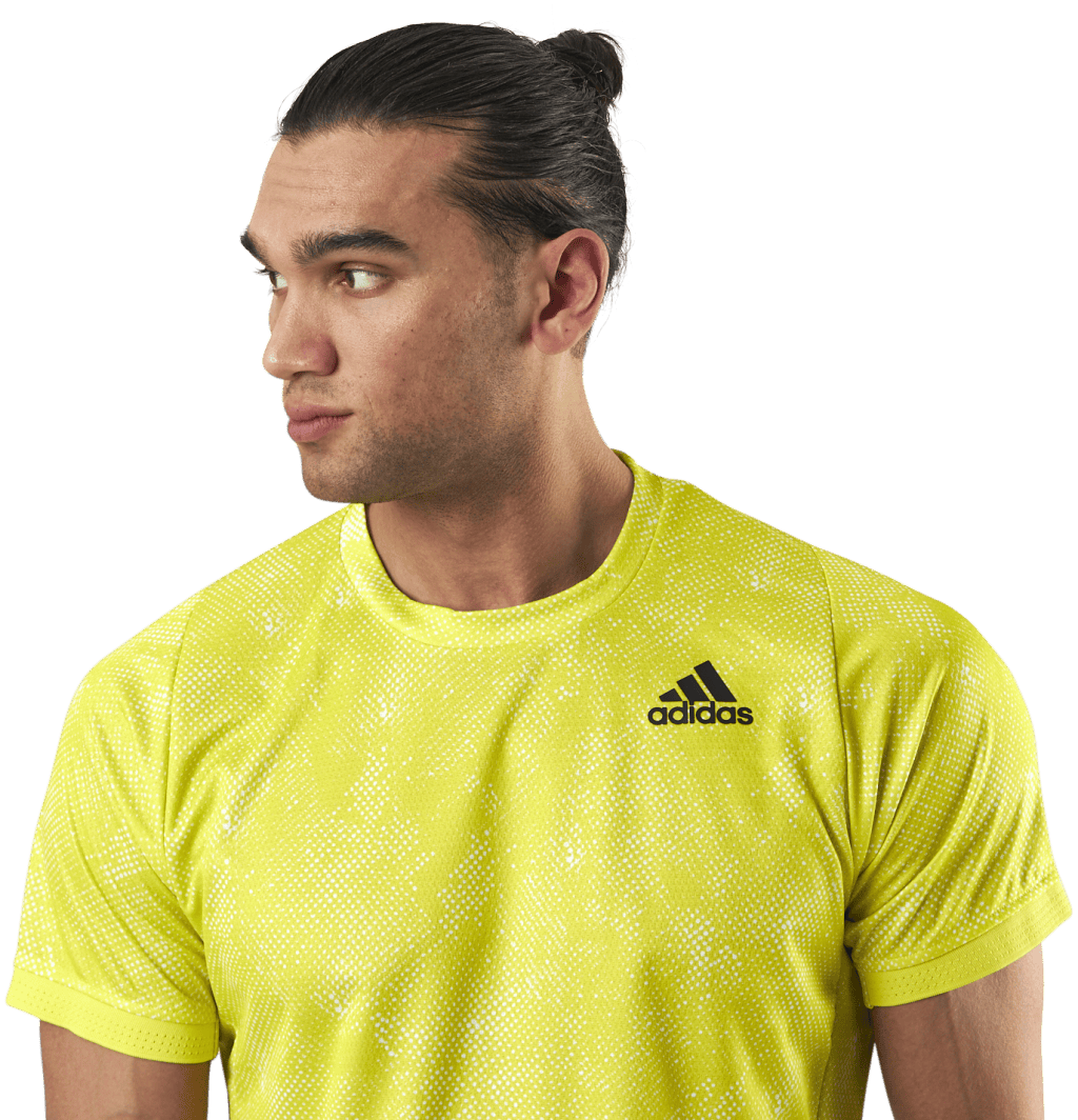 Freelift T-Shirt Primeblue Heat Yellow - Bild 4