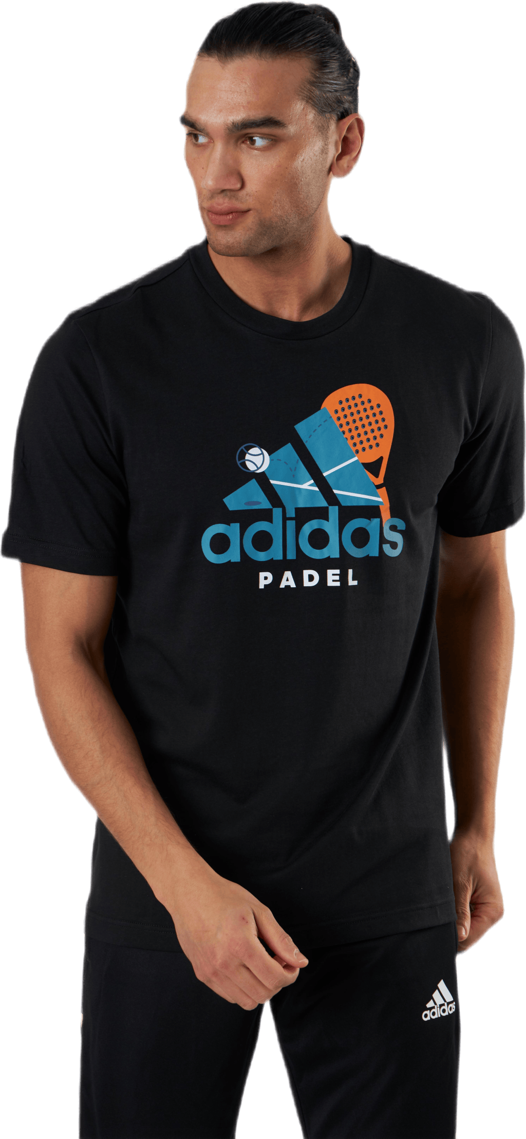 Padel Graphic Logo Black, Male, Ropa, Camiseta de manga corta, Tenis, Negro, S