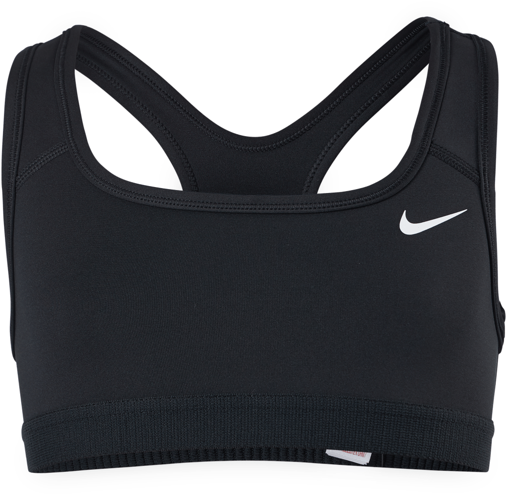Swoosh Big Kids’ (Girls’) Sports Bra BLACK/WHITE