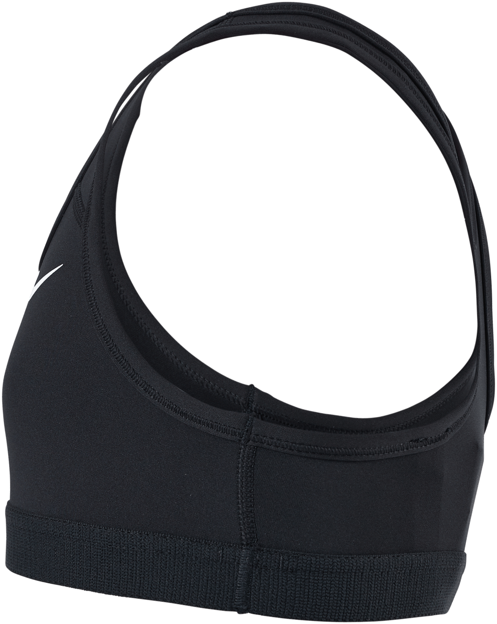 Swoosh Big Kids' (Girls') Sports Bra BLACK/WHITE - Bild 2