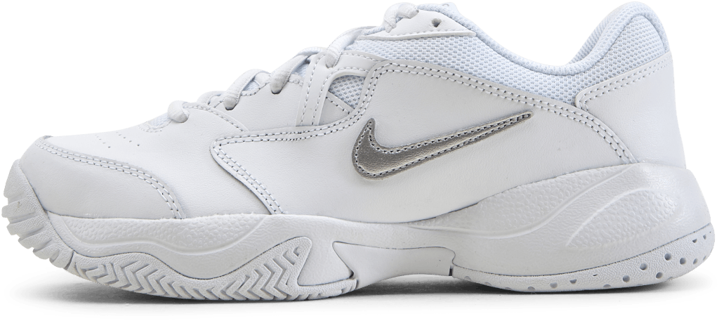 Court Lite Junior White/Silver, Unisex, Skor, Träningsskor, Tennis, Vit, EU 33,5